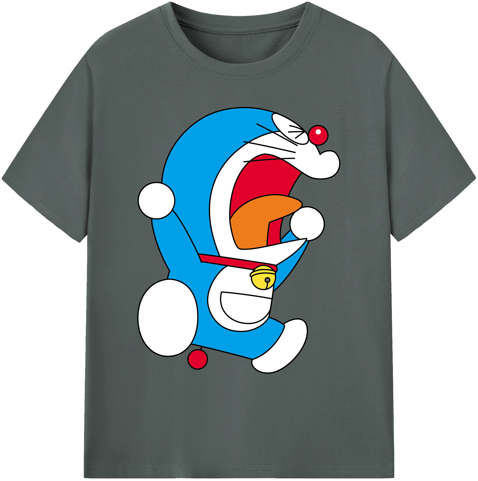 （画像用） ドラえもん Doraemon 綿100％ メンズ半袖Tシャツ｜肌触りやわらか＆通気性
